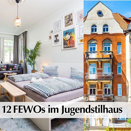 12 Fewos Im Jugendstilhaus Mit Aufzug, Kingsize Doppelbett, Smart-Tv, Etc 埃尔福特 外观 照片