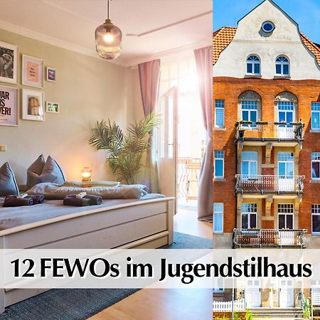12 Fewos Im Jugendstilhaus Mit Aufzug, Terrasse, Kingsize-Bett, Smart-Tv, Etc 埃尔福特 外观 照片