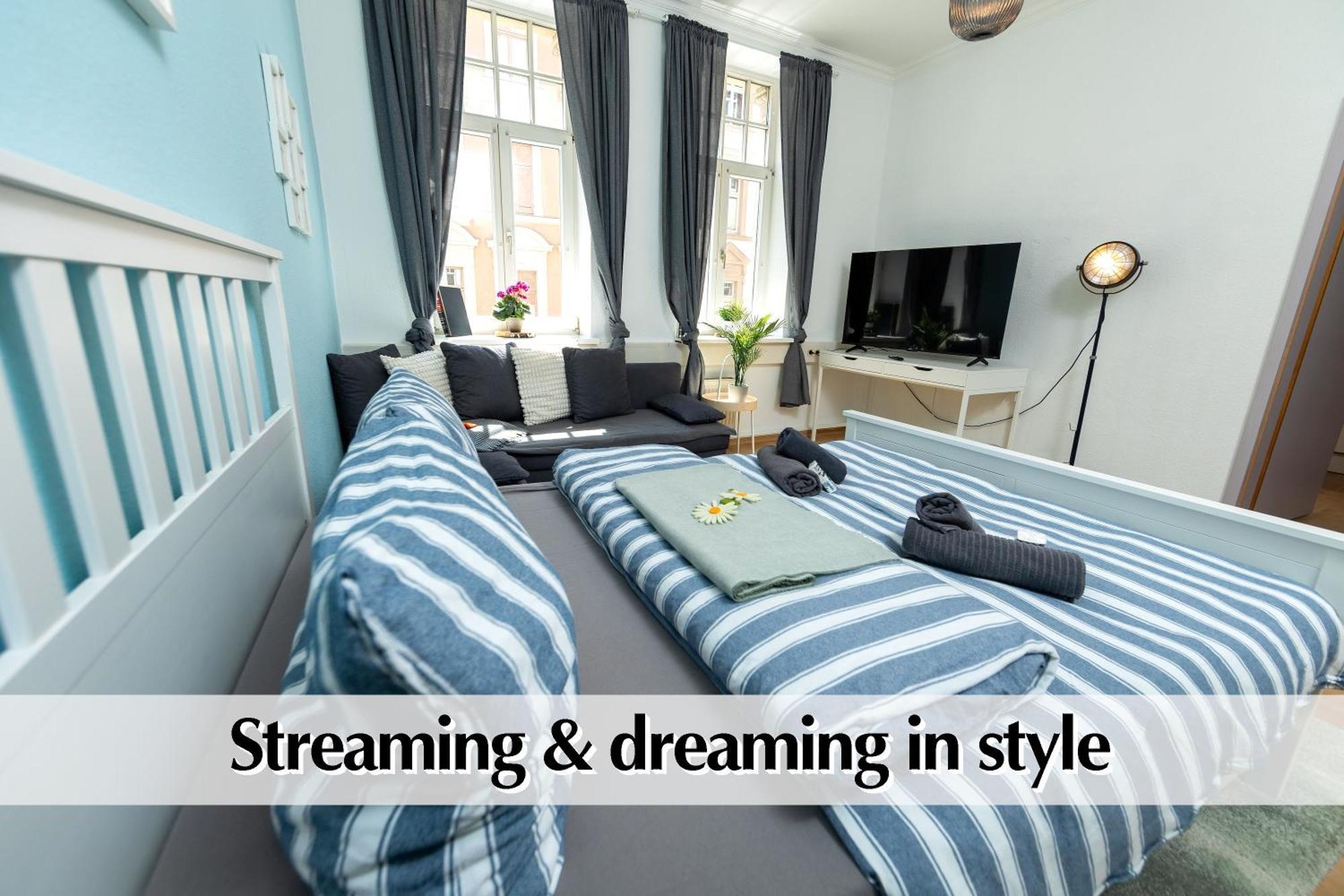 12 Fewos Im Jugendstilhaus Mit Aufzug, Terrasse, Kingsize-Bett, Smart-Tv, Etc 埃尔福特 客房 照片
