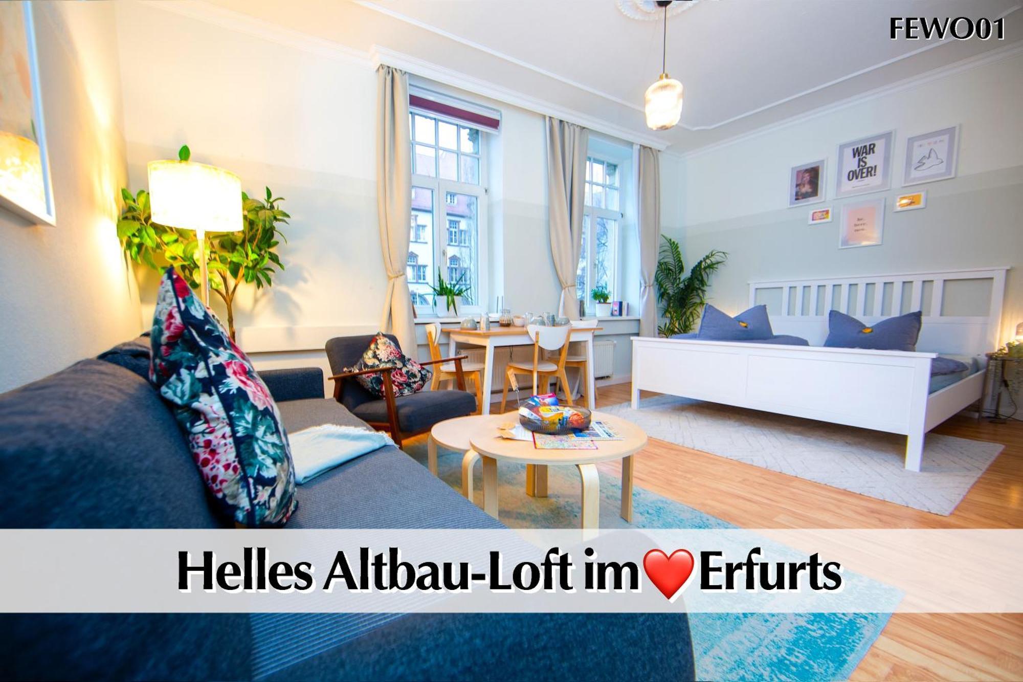 12 Fewos Im Jugendstilhaus Mit Aufzug, Terrasse, Kingsize-Bett, Smart-Tv, Etc 埃尔福特 外观 照片
